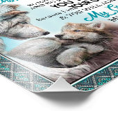 Love Grandson | Brief aan mijn kleinzoon van oma Foto Afdruk (Hoek)