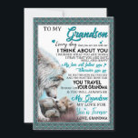 Love Grandson | Brief aan mijn kleinzoon van oma Kaart<br><div class="desc">Love Grandson | Aan mijn kleinzoon is mijn liefde voor jou nooit geweest</div>