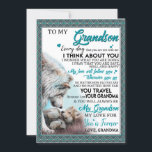 Love Grandson | Brief aan mijn kleinzoon van oma Kaart<br><div class="desc">Love Grandson | Aan mijn kleinzoon is mijn liefde voor jou nooit geweest</div>