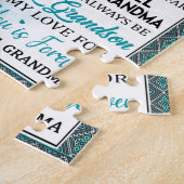 Love Grandson | Brief aan mijn kleinzoon van oma Legpuzzel (Zijkant)