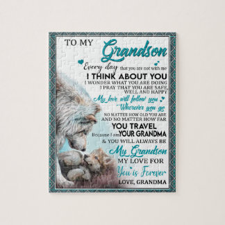 Love Grandson | Brief aan mijn kleinzoon van oma Legpuzzel