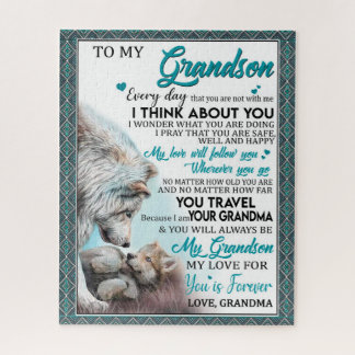 Love Grandson | Brief aan mijn kleinzoon van oma Legpuzzel