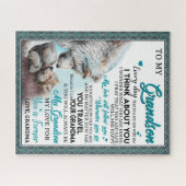 Love Grandson | Brief aan mijn kleinzoon van oma Legpuzzel (Horizontaal)