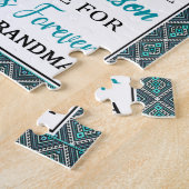 Love Grandson | Brief aan mijn kleinzoon van oma Legpuzzel (Zijkant)