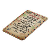 Love Grandson | Brief aan mijn kleinzoon van oma Magneet (Linkerzijde)