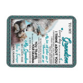 Love Grandson | Brief aan mijn kleinzoon van oma Magneet (Horizontaal)