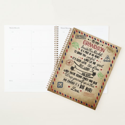 Love Grandson | Brief aan mijn kleinzoon van oma Planner (Display)