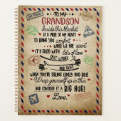 Love Grandson | Brief aan mijn kleinzoon van oma Planner (Voorkant)
