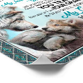 Love Grandson | Brief aan mijn kleinzoon van oma Poster (Hoek)