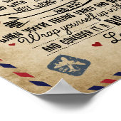 Love Grandson | Brief aan mijn kleinzoon van oma Poster (Hoek)