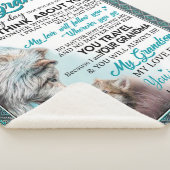 Love Grandson | Brief aan mijn kleinzoon van oma Sherpa Deken (3/4)