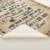 Love Grandson | Brief aan mijn kleinzoon van oma Sherpa Deken (3/4)