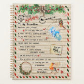 Love Grandson|Letter to My Grandson I Proud of You Planner (Voorkant)