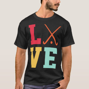 Love Graphic Hockey Player Field Hockey Sti T-shirt