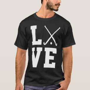 Love Graphic Hockey Player Field Hockey Sti T-shirt