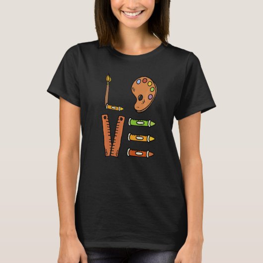 Love Graphic Painting Painter Paint Artwork Artist T-shirt (Voorkant)