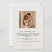 Love Gratitude Arch Photo Weddenschap Bedankt (Achterkant)