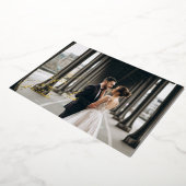 Love & Gratitude Gold Foil Weddenschap Hartelijk d Folie Uitnodiging (Gedraaid)