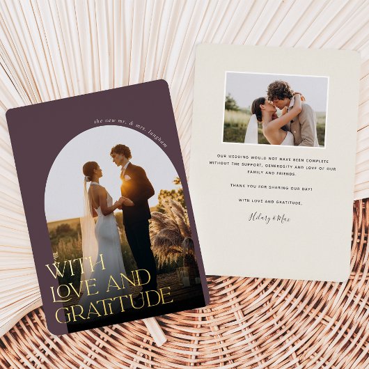 Love & Gratitude Gold Foil Weddenschap Hartelijk d Folie Uitnodiging