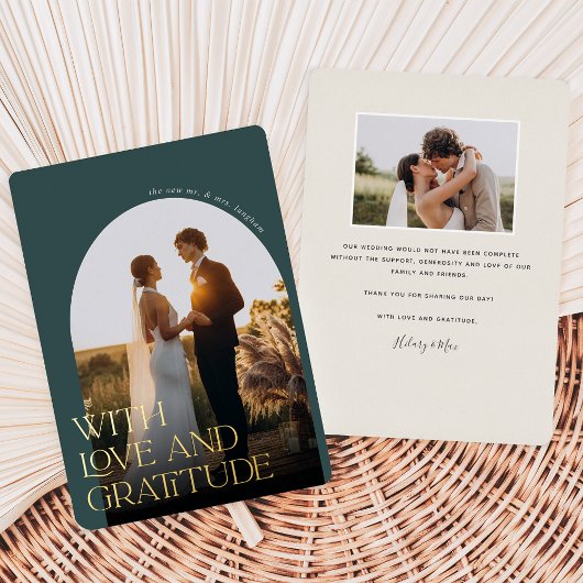 Love & Gratitude Gold Foil Weddenschap Hartelijk d Folie Uitnodiging