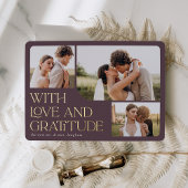 Love & Gratitude Gold Foil Weddenschap Hartelijk d Folie Uitnodiging