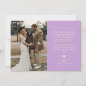 Love & Gratitude Wisteria Wedding Multi Photo   Bedankkaart (Achterkant)