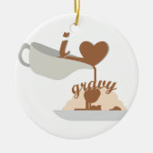 Love Gravy Keramisch Ornament (Voorkant)