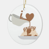 Love Gravy Keramisch Ornament (Links)