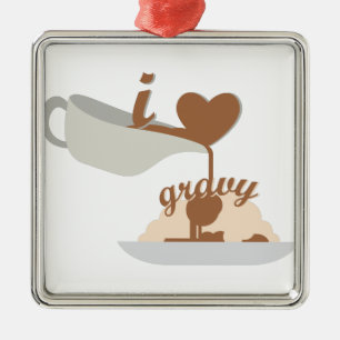 Love Gravy Metalen Ornament
