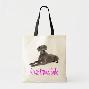 Love Great Dane Puppy Dog Canvas tas