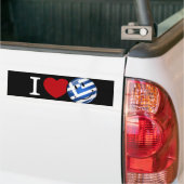 Love Greece | glimlach vlag Bumpersticker (Op Truck)