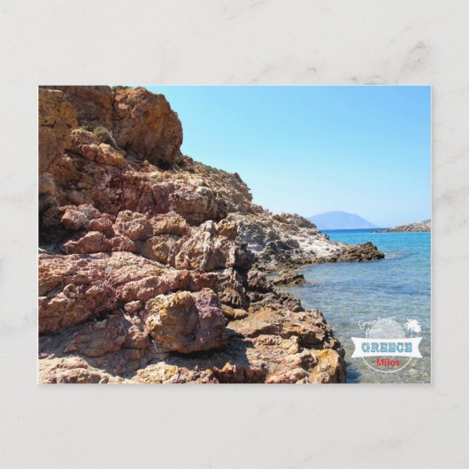 Love Greece Milos briefkaart (Voorkant)