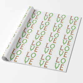 Love – Green Peridot en Brown Smoky Quartz Gemsto Cadeaupapier