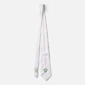 Love – Green Peridot en Brown Smoky Quartz Gemsto Stropdas (Achterkant)