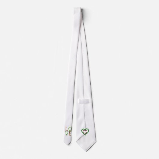 Love – Green Peridot en Brown Smoky Quartz Gemsto Stropdas (Achterkant)