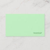 Love Green Profile Card Visitekaartje (Achterkant)