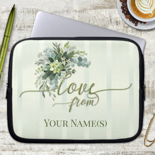 Love Greenery Script-laptophoes Laptop Sleeve