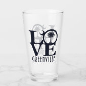 LOVE Greenville SC Glas (Achterkant)