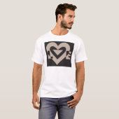 Love Grey on Black T-shirt (Voorkant volledig)