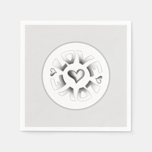 Love Grey Servet (Voorkant)