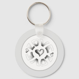 Love Grey Sleutelhanger