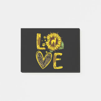 Love Greyhound Sunflower for Hondenliefhebber Gift Post-it® Notes