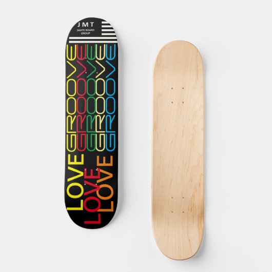 LOVE GROOVE JMT 7 3/4" Skateboard Deck (Voorkant)