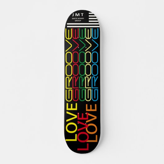 LOVE GROOVE JMT 7 3/4" Skateboard Dek (Voorkant)