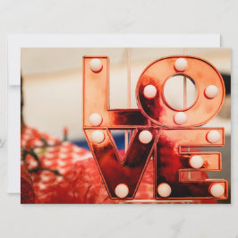 LOVE (Grote Rode Letters) Kaart