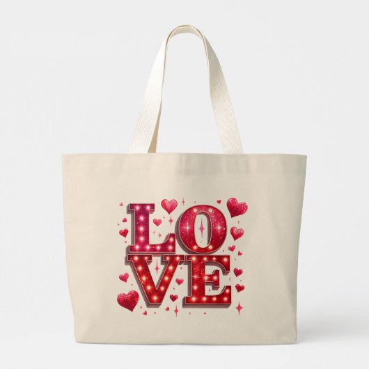 Love Grote Tote Bag (Achterkant)