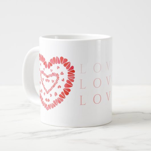 LOVE Grote Witte Mok (Links)