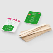 "Love Grows" Bright Floral Wedding Program Handwaaier (Niet-gemonteerd)