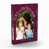 Love Grows Here Modern Arch Cranberry Fotoblokken (Links)