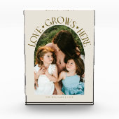 Love Grows Here Modern Arch Cream Fotoblokken (Voorkant)